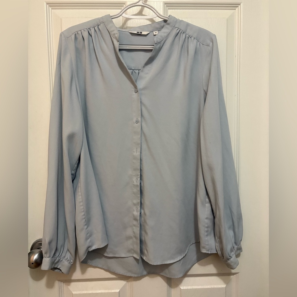 Uniqlo Soft Blue Women's Blouse